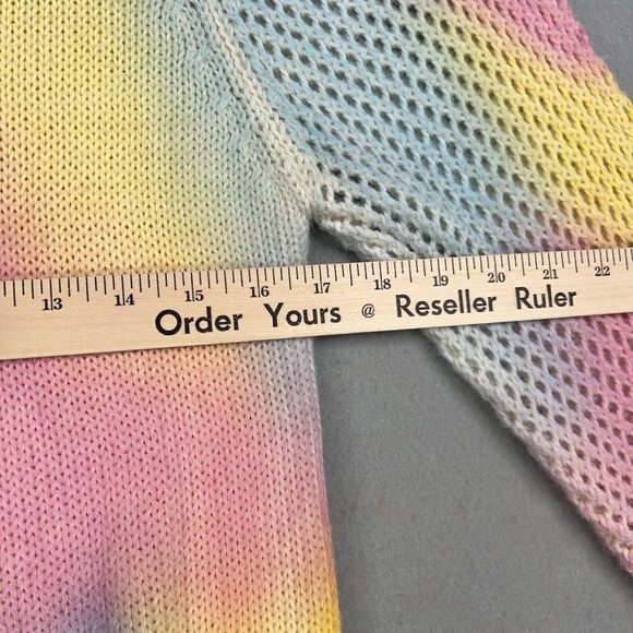 Love Shack Fancy Sweater Womens XS Pastel Rainbow Rosie Pullover Alpaca Wool - Picture 10 of 15